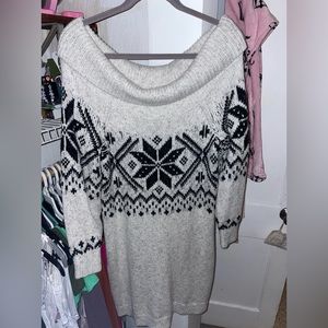 Over The Shoulder Sweater Dress